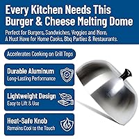 Vista 5 de Carlisle FoodService Products 60103 Cubierta de aluminio para hamburguesas/cúpula de fusión de queso, 6