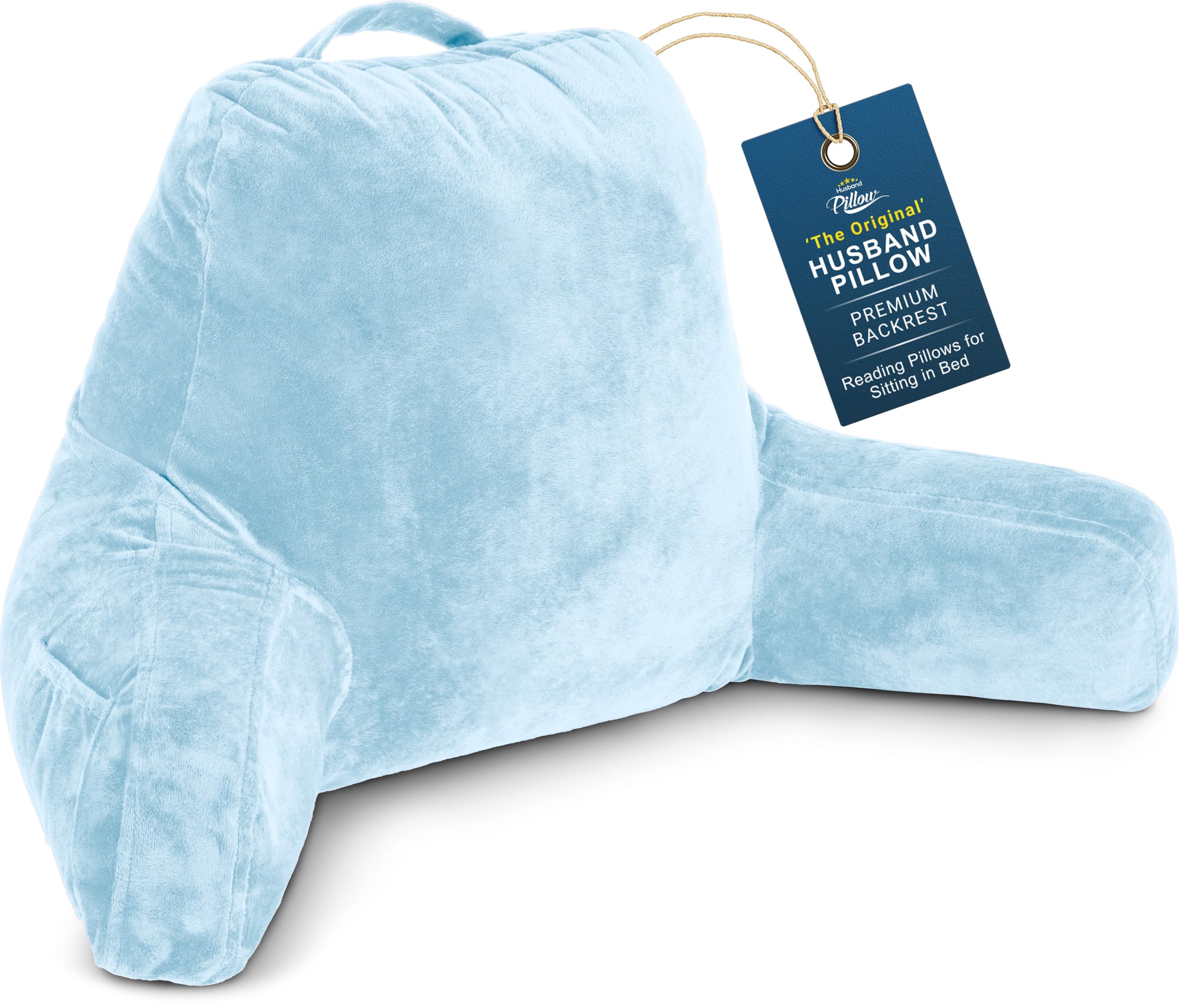 Amazon.com: Husband Pillow Sky Blue, Original Reading Pillow in