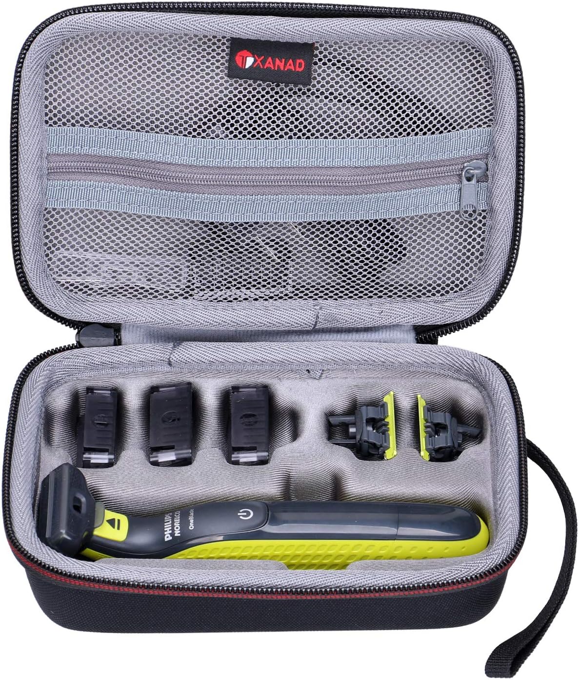 XANAD Hard Case for Philips Norelco OneBlade QP2630/70 or QP2520/90 or QP2520/70 Hybrid Electric Trimmer and Shaver - Travel Carrying Storage Protective Bag