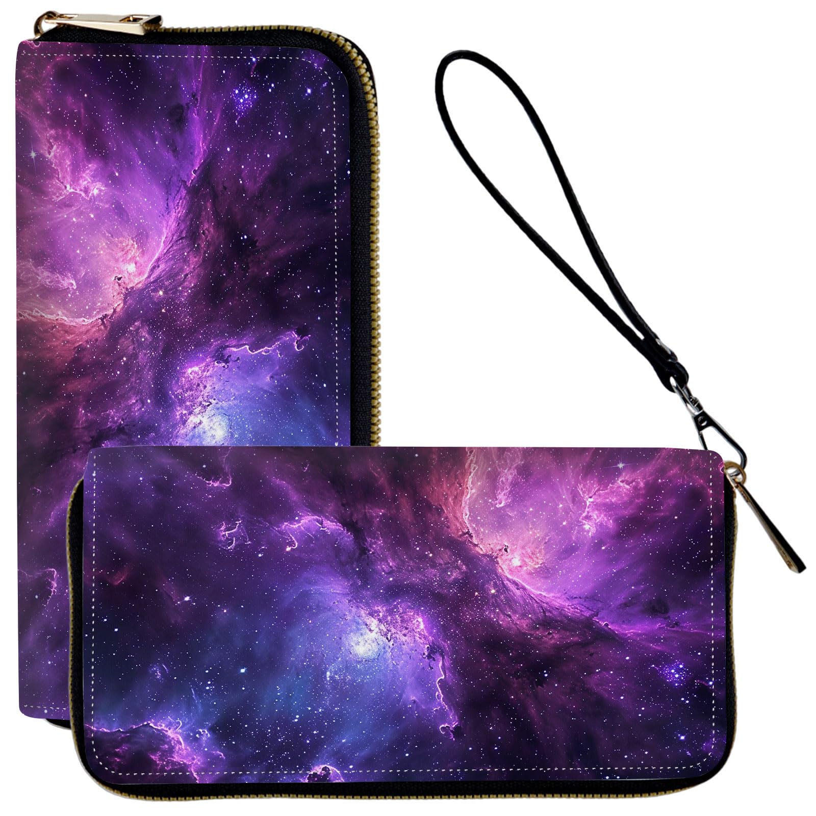 ACWDMKH Ladies Wallet,Clutch Purses for Women Wallets Leather Credit Card Holder for Women Wristlet Slim Small Cute with Zipper,Thin RFID Blocking