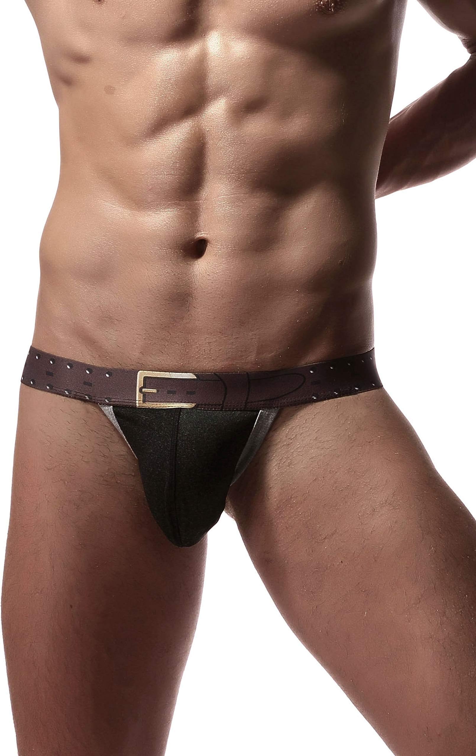 Mens Sexy Lingerie Jockstrap Cotton Low Rise Bulge Pouch Underwear