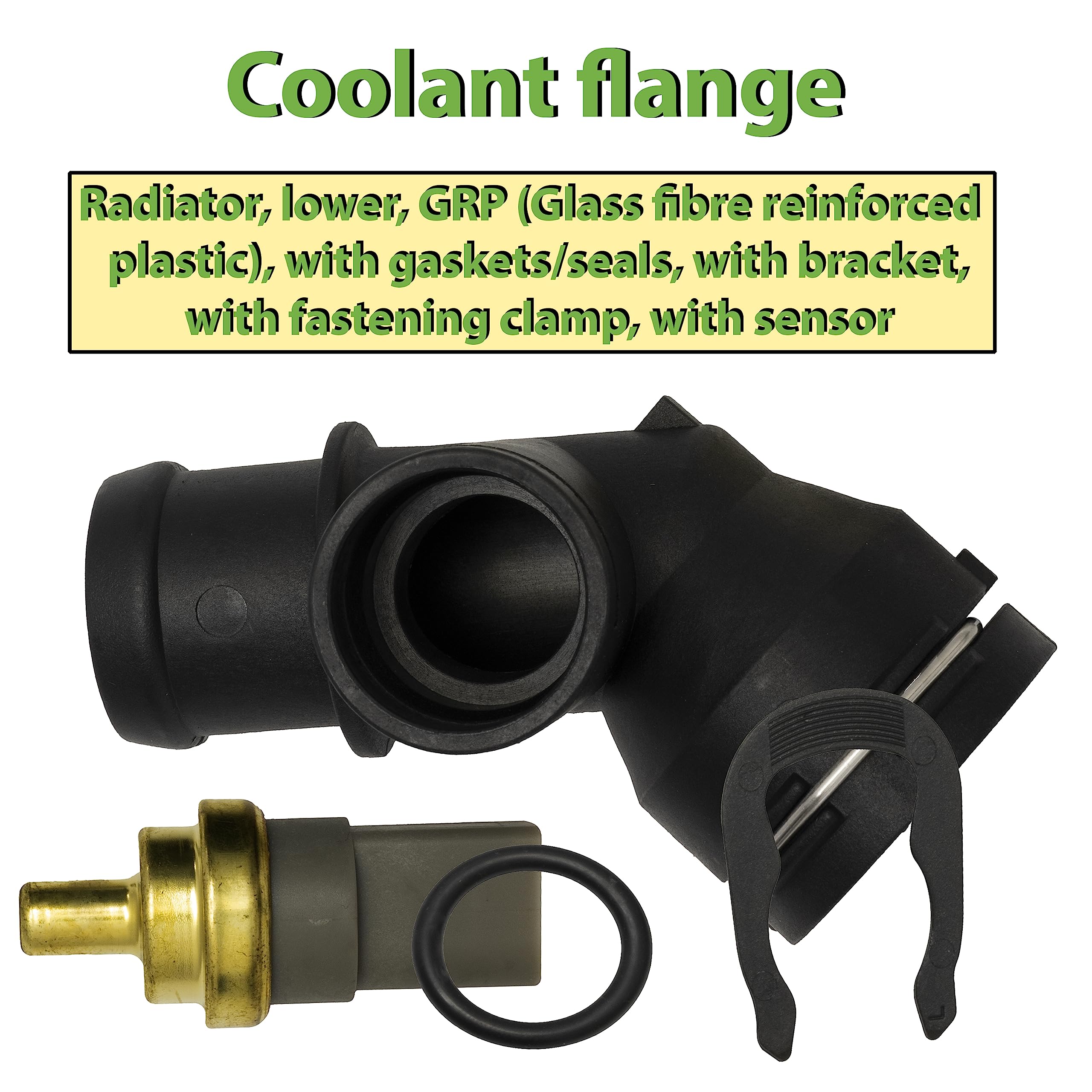 Bride De Liquide De Refroidissement AERZETIX - Côté Radiateur Moteur - Compatible OE 3C0 122 291