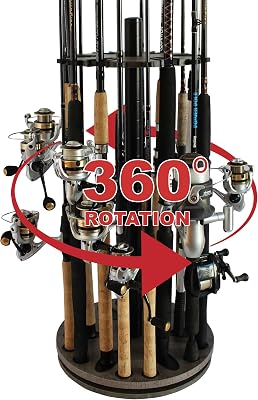 Rotating Rod Rack Rush Creek Creations Fishing Rod Holder - 360 Nepal | Ubuy