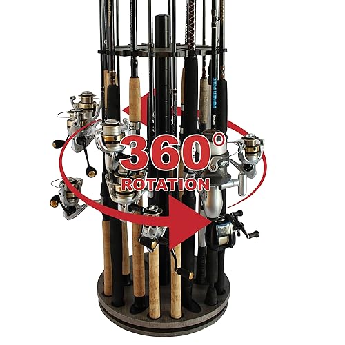 Rush Creek Creations Fishing Rod Holder - 360 Spinning Rack