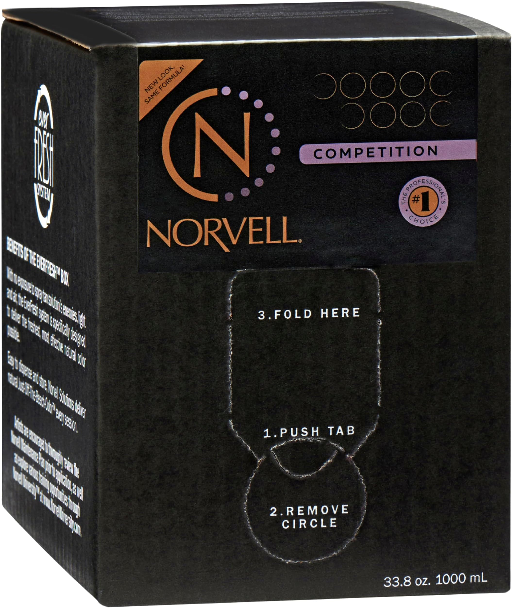 - Norvell Premium Spray Tan Solution Competition Tan 34 Oz – Professional Sunless Tanning Formula for Deep Dark Stage Color, Streak Free, Fast Drying, Long Lasting Color