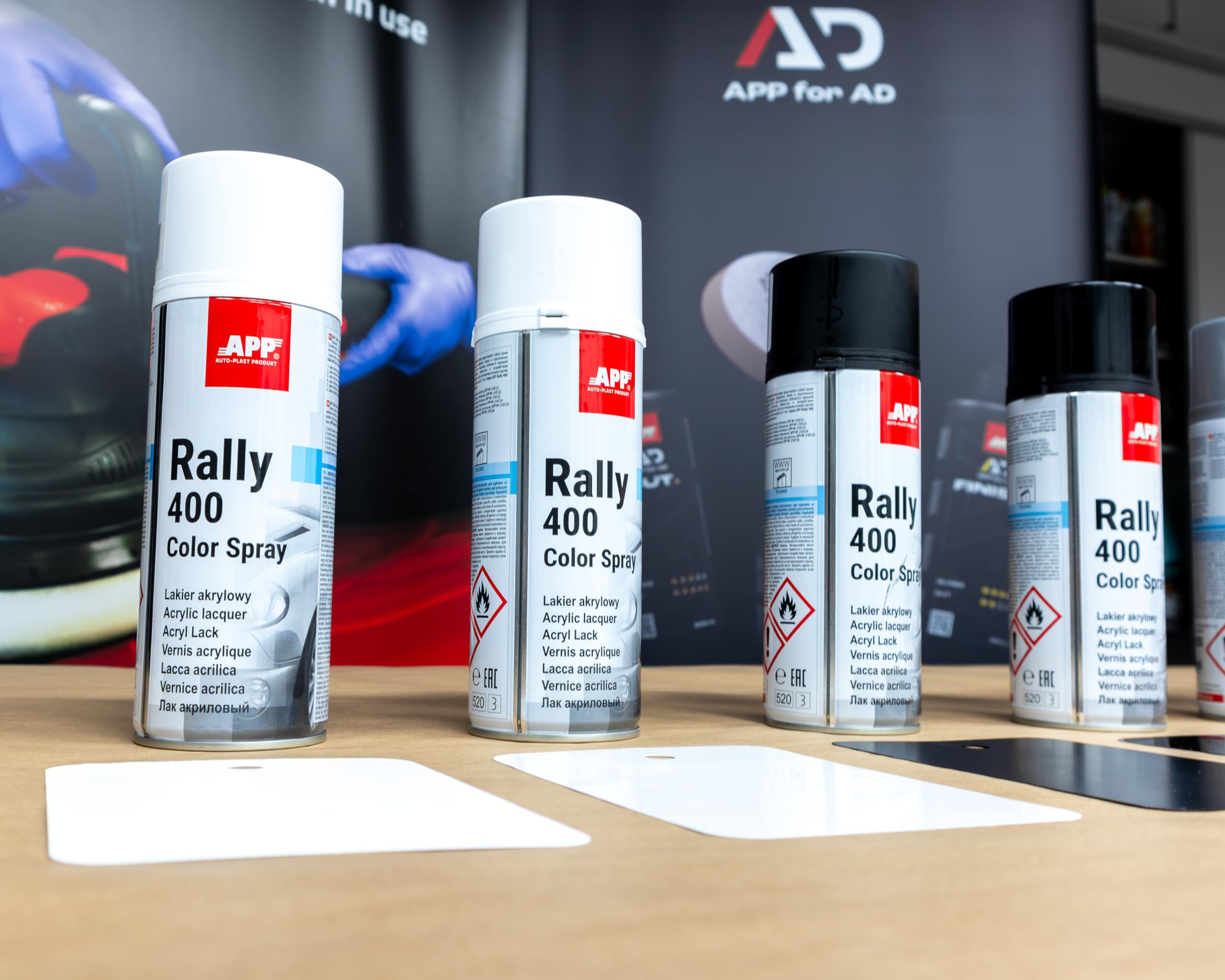 APP Rally 400 Color Spray - Lakier akrylowy | biały połysk | 400ml