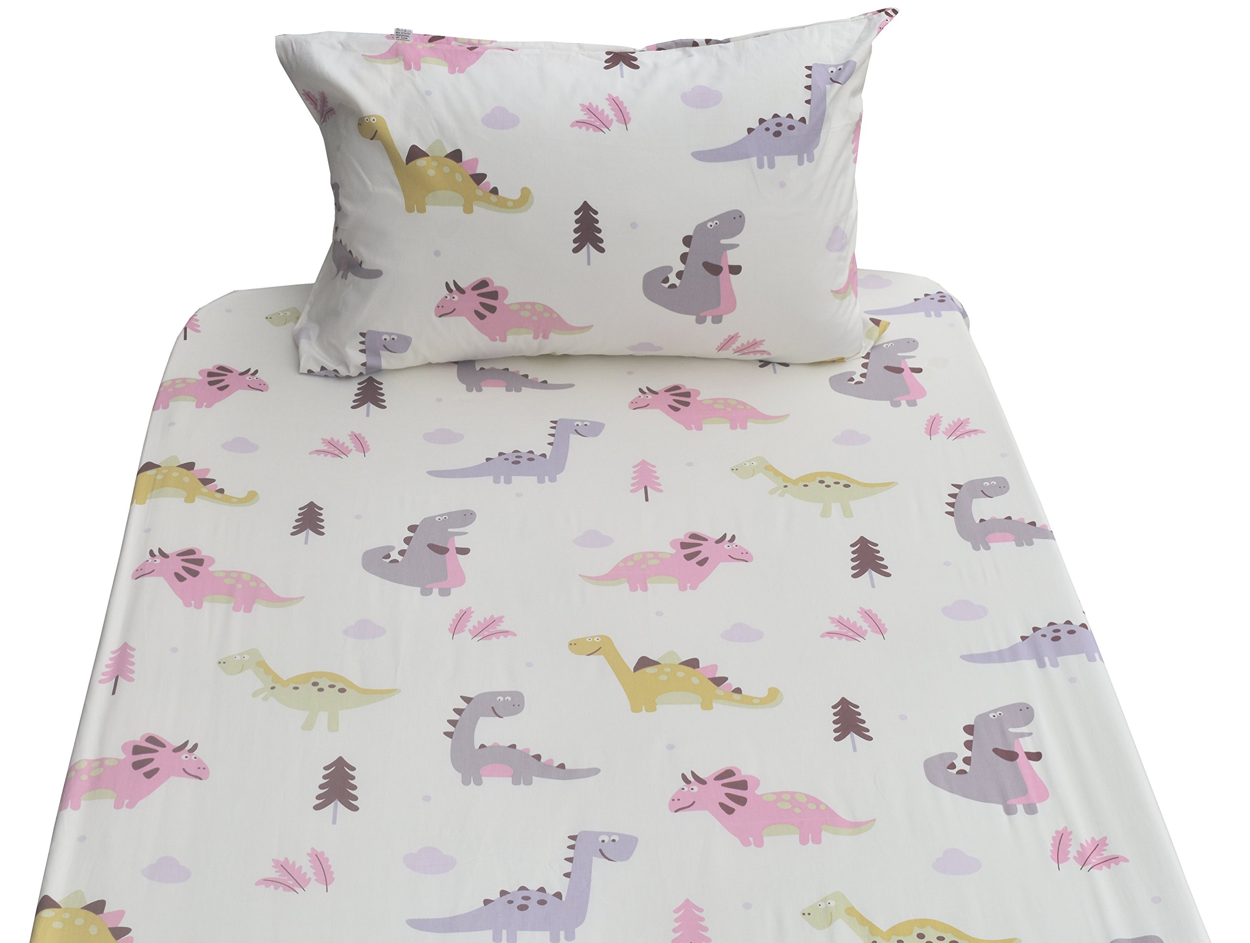 pink dinosaur sheets