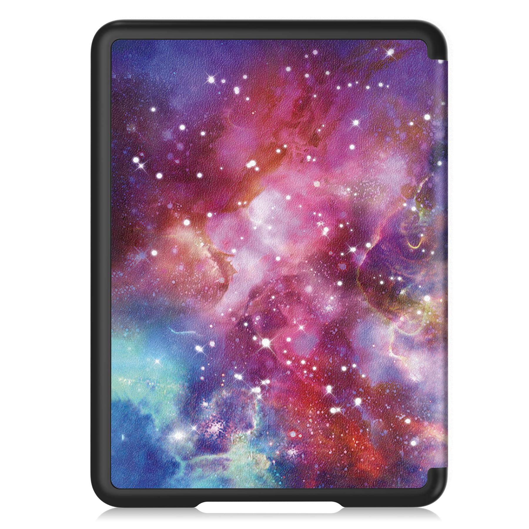 UUcovers Schutzhülle für Kindle Paperwhite (12. Generation, 2024) und Kindle Colorsoft Signature Edition, ultradünn, leicht, PU-Leder, Schutzhülle mit automatischer Sleep/Wake-Funktion, bunte Galaxie
