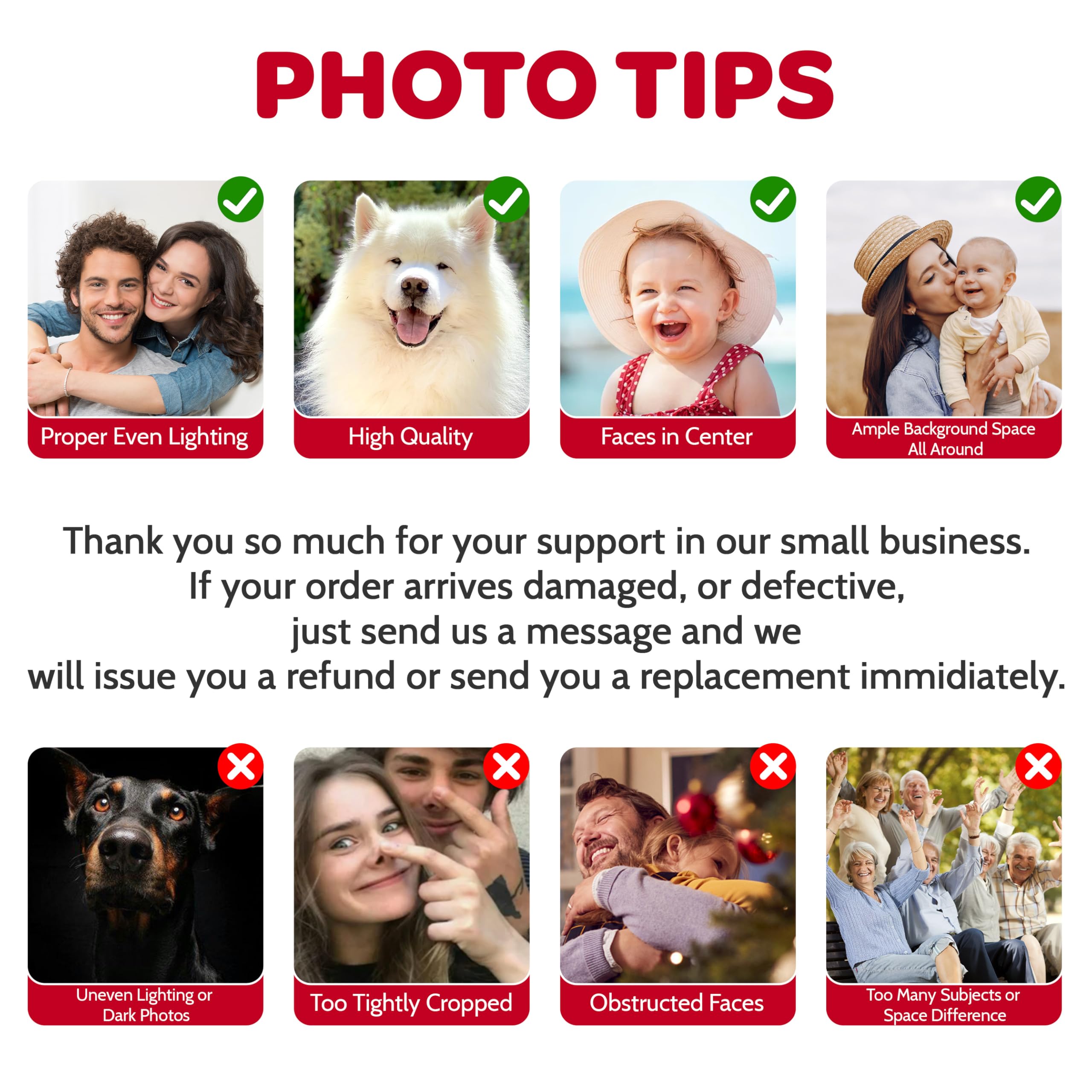 Bemaystar Custom Air Fresheners with Picture - Personalized Air Freshener for Car,Custom Double Sided Air Freshener for Wardrobe Bathroom Hanging Ornaments (Irregular Shape)