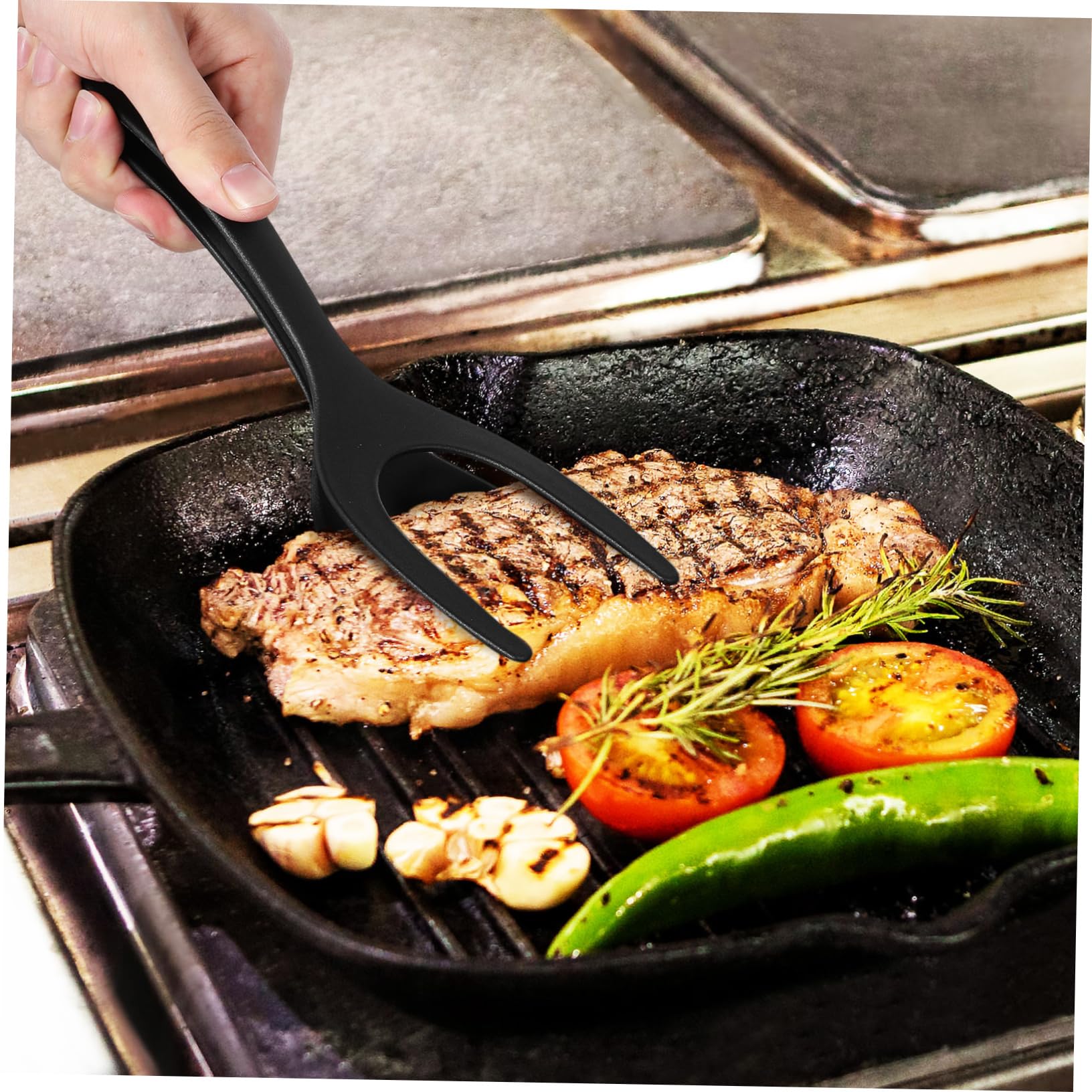 TOPBATHY 2 Sätze Eierspatel Aus Silikon Der Koch Chefkoch Fischwender Die Köchin Geröstete Grillen Pfannkuchen Kochspatel Pfannenwender Küchenzange Steakklemme Toast Spachtel Pp 3 Stück * 2