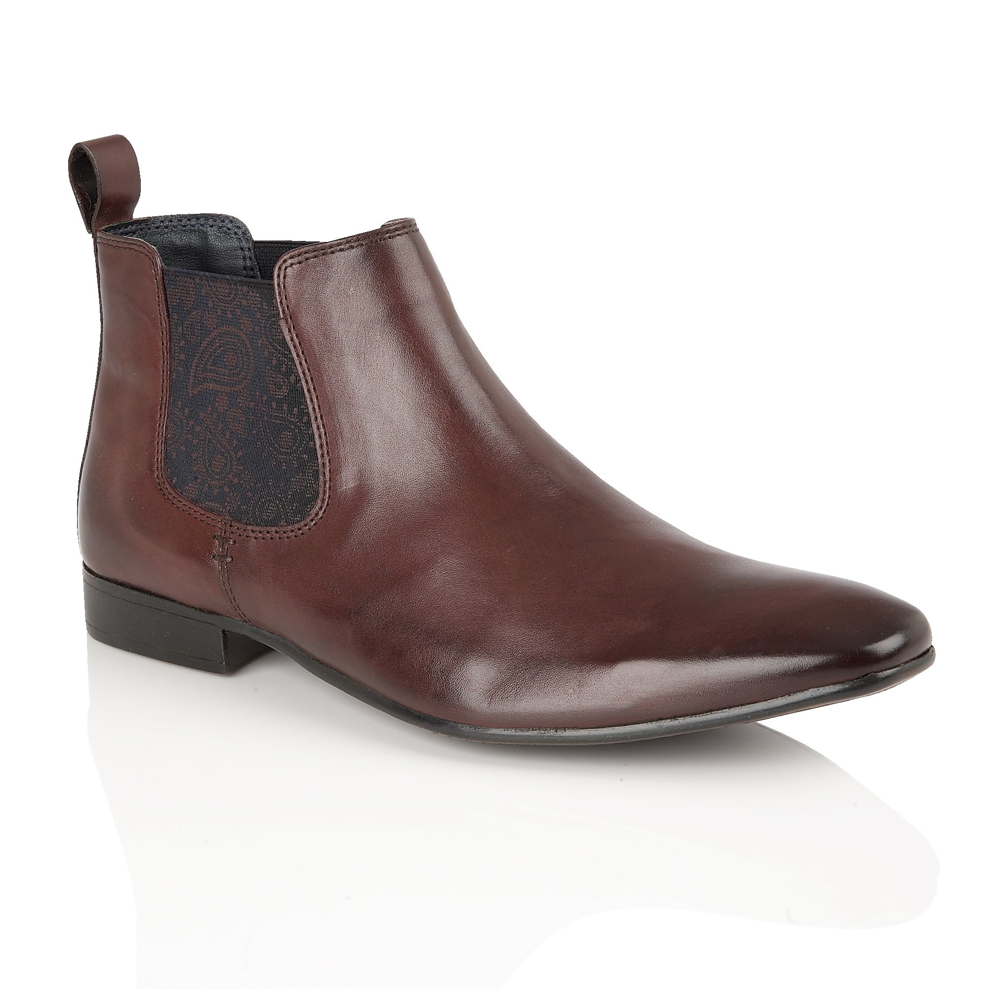 Silver Street London Men's Carnaby Chelsea Boot, Wine, 8 UK