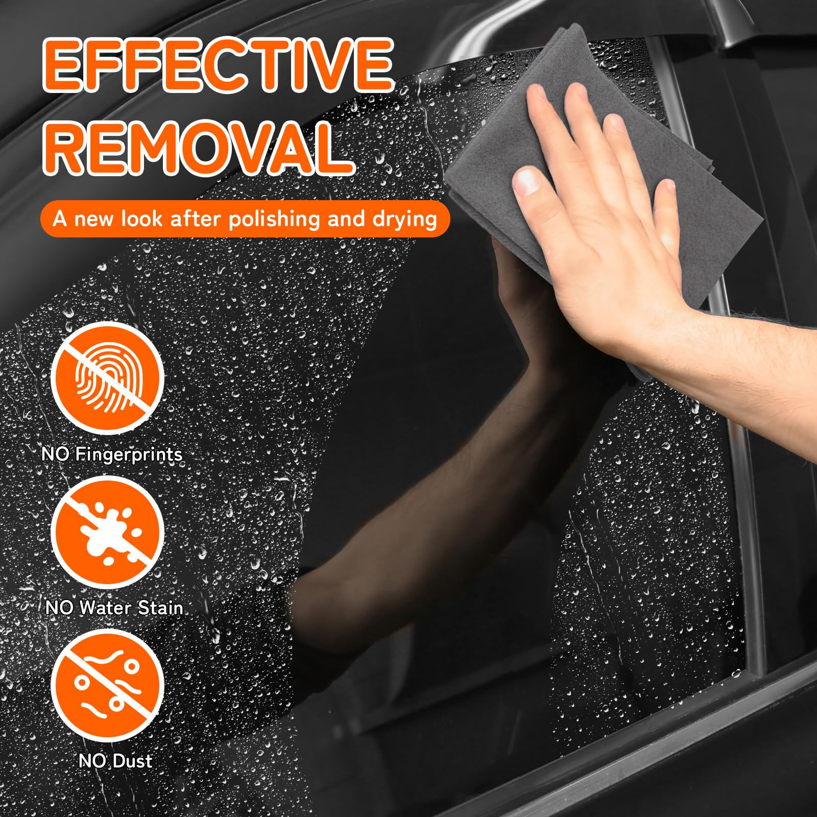 AiQInu Lot De 10 Chiffon De Nettoyage Microfibre, Torchons