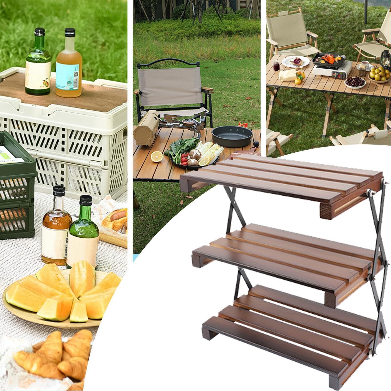 Cesta de almacenamiento plegable para camping