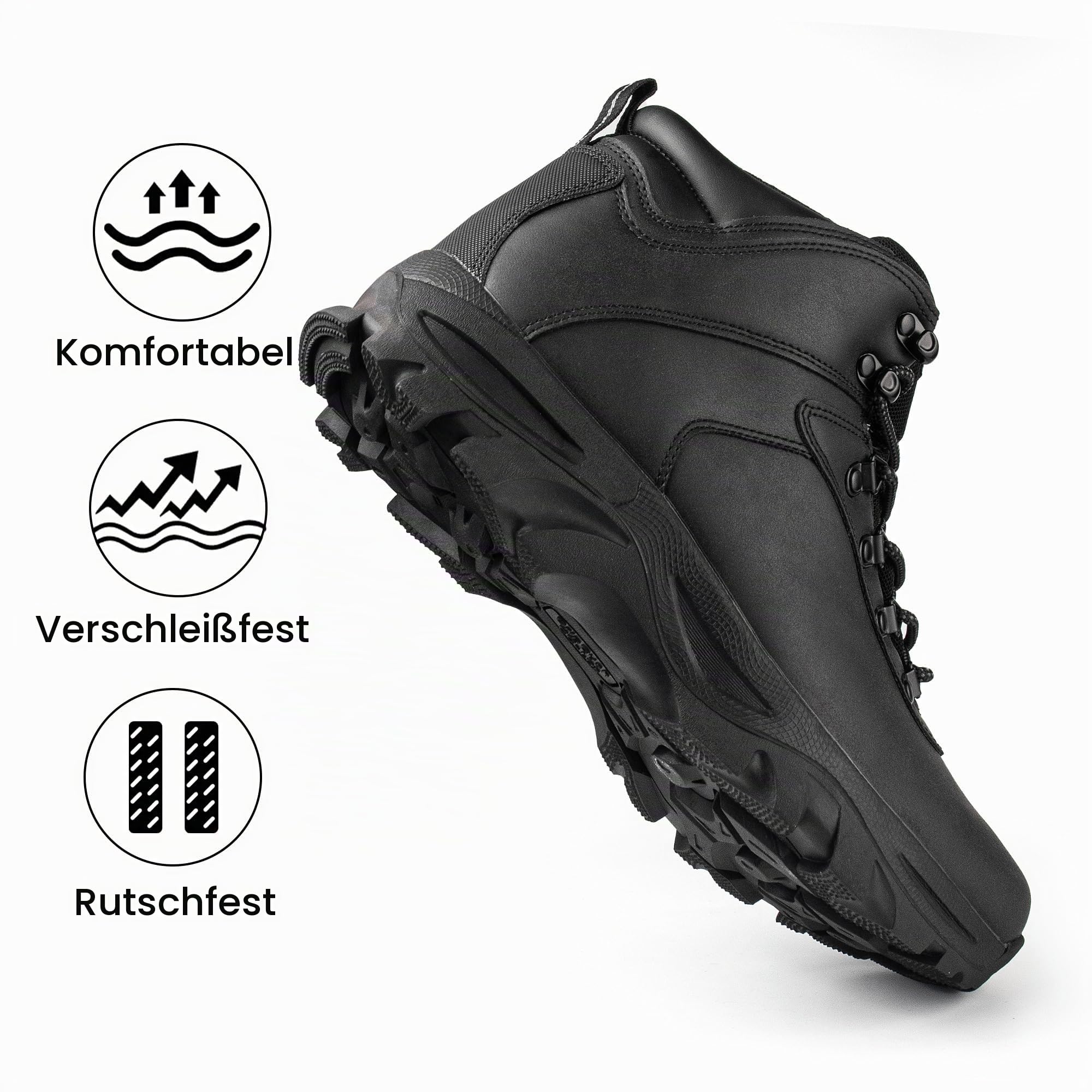 CC-Los Wanderschuhe Herren Wasserdicht Rutschfest Abriebfest Outdoor