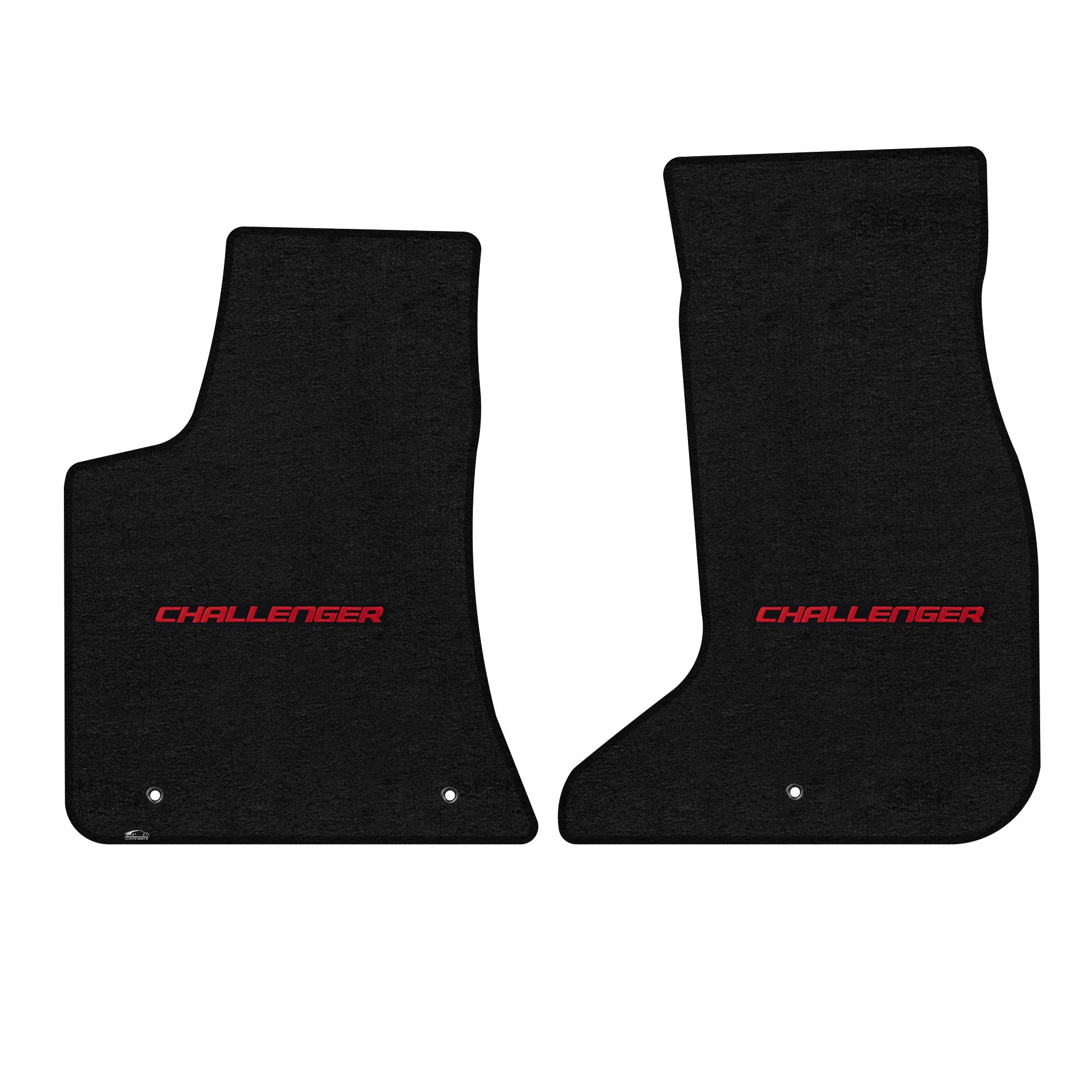 Lloyd Mats Custom Fit Floor Mats for Dodge Challenger RWD 2011-2023 LogoMat 4PC Set Charcoal