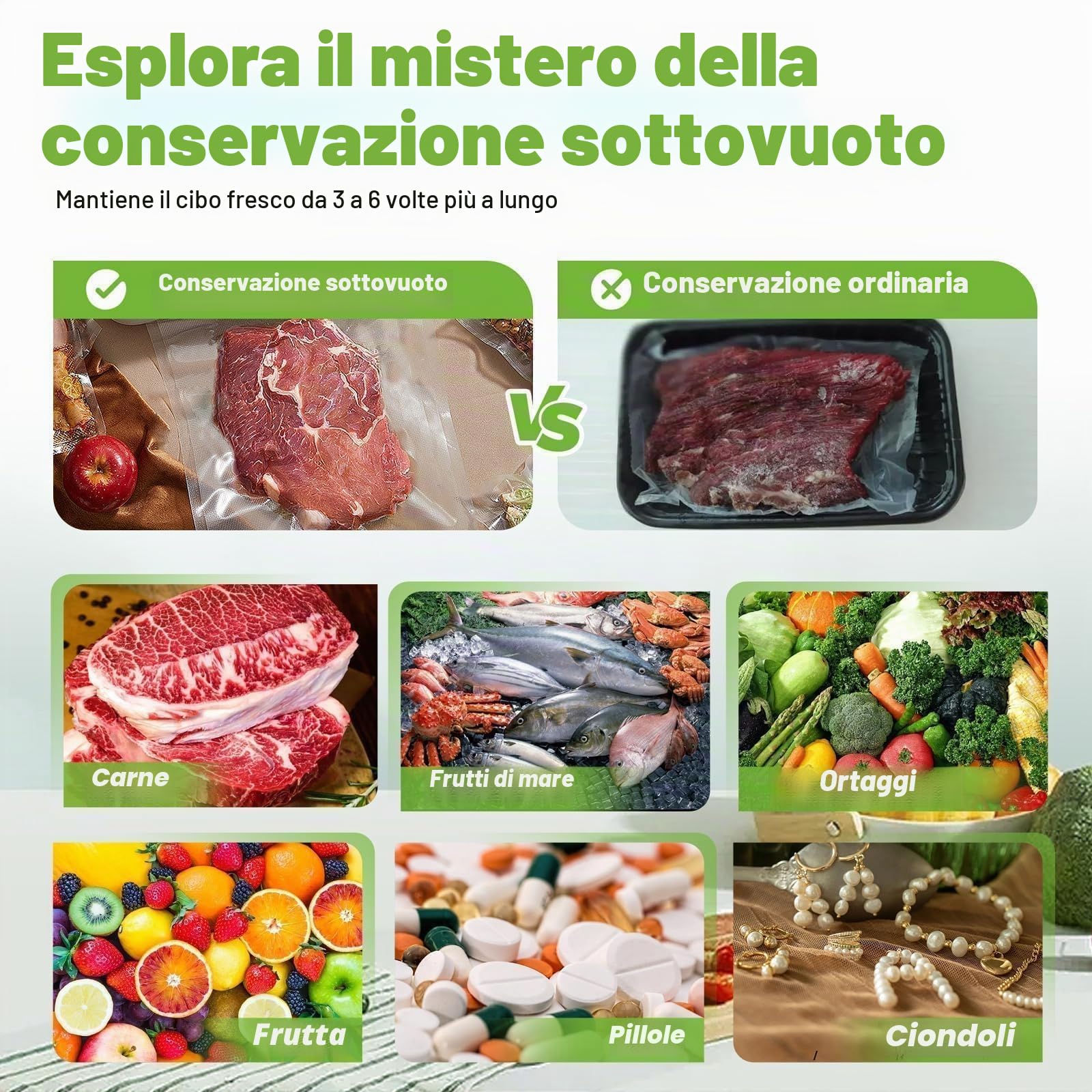 Sacchetti Sottovuoto Alimenti, 30x600cm, 4 Rotoli, Buste Sottovuoto Alimenti Senza BPA, Rotolo Sottovuoto Alimenti Per Macchina Sottovuoto e Cottura Sous Vide