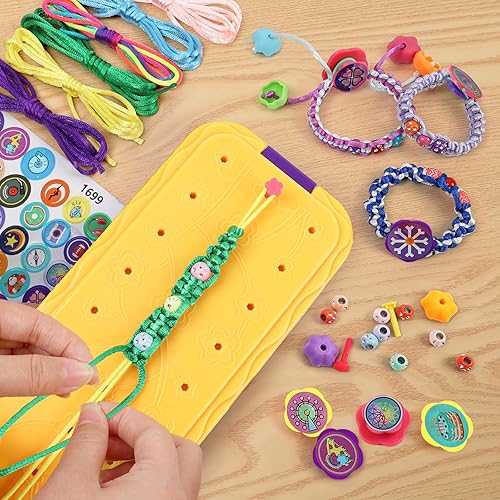 Miniatura 4 de DDAI Arte y manualidades para niños de 8 a 12 años de edad, kit de fabricación de pulseras de amistad para niñas, las mejores ideas de regalos de