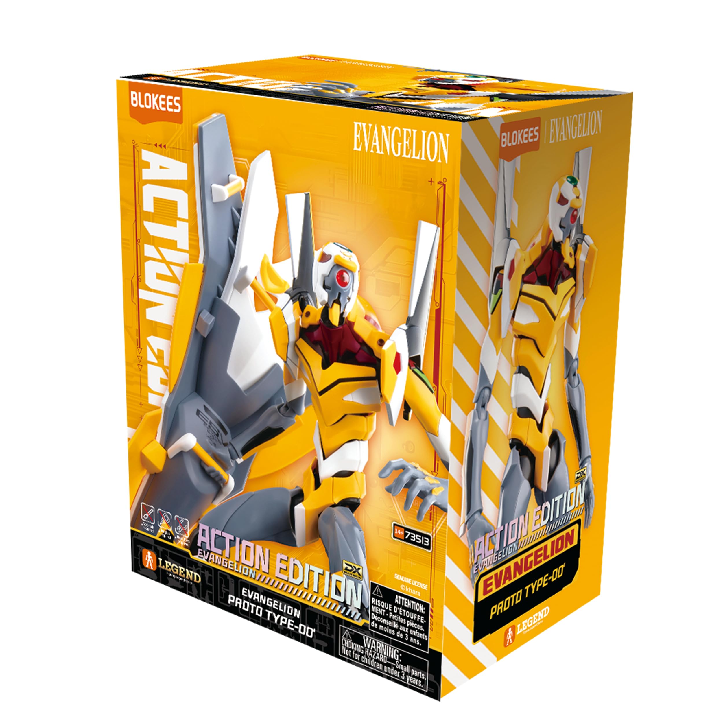 Blokees Evangelion Action Edition EVA 00 Kit de montage en plastique ABS