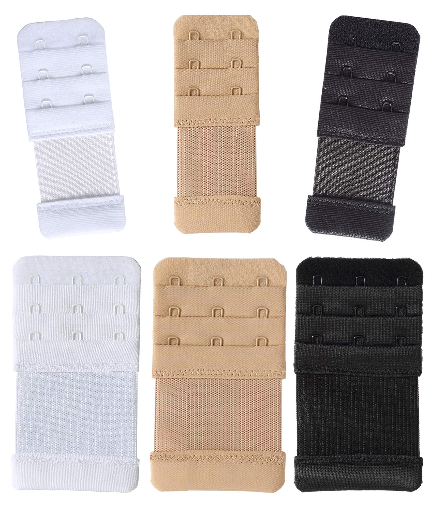 SAMGU Women's Bra Extenders 2 Hook/3 Hook/4 Hook/5 Hook/6 Hook Soft Stretchy
