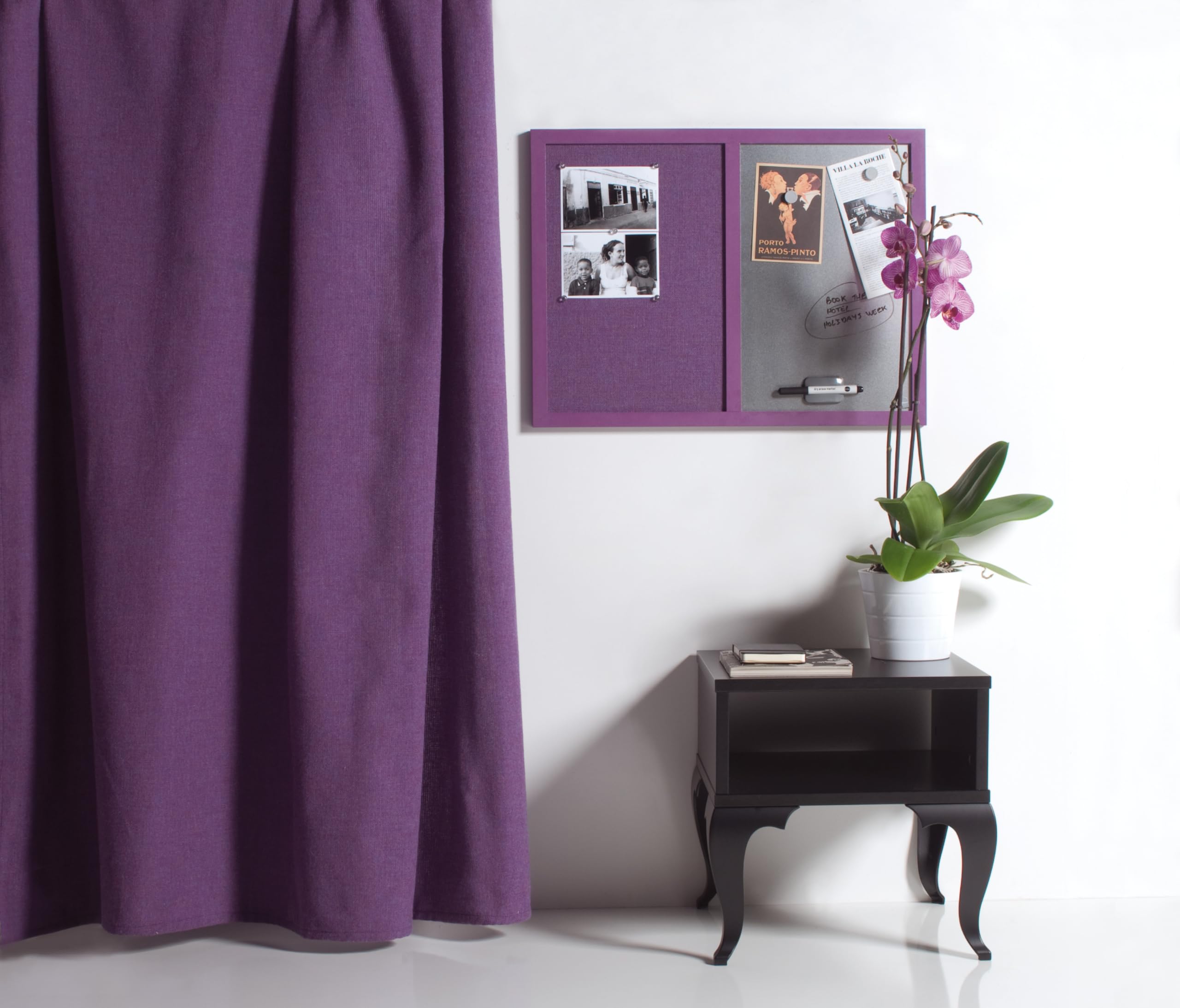 Bi-Office Lavander - Tablón de anuncios, 60 x 45 cm