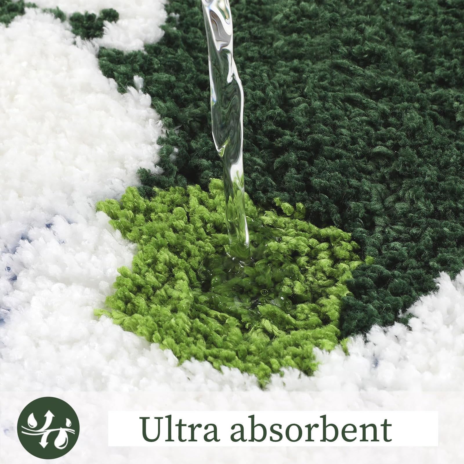 Alfombra De Musgo Absorbe Agua, Antideslizante Alfombras Salon Difuso Alfombras Pie De Cama para Dormitorio, Comedor O Sala De Estar Alfombra De Musgo,Style3-40×60cm