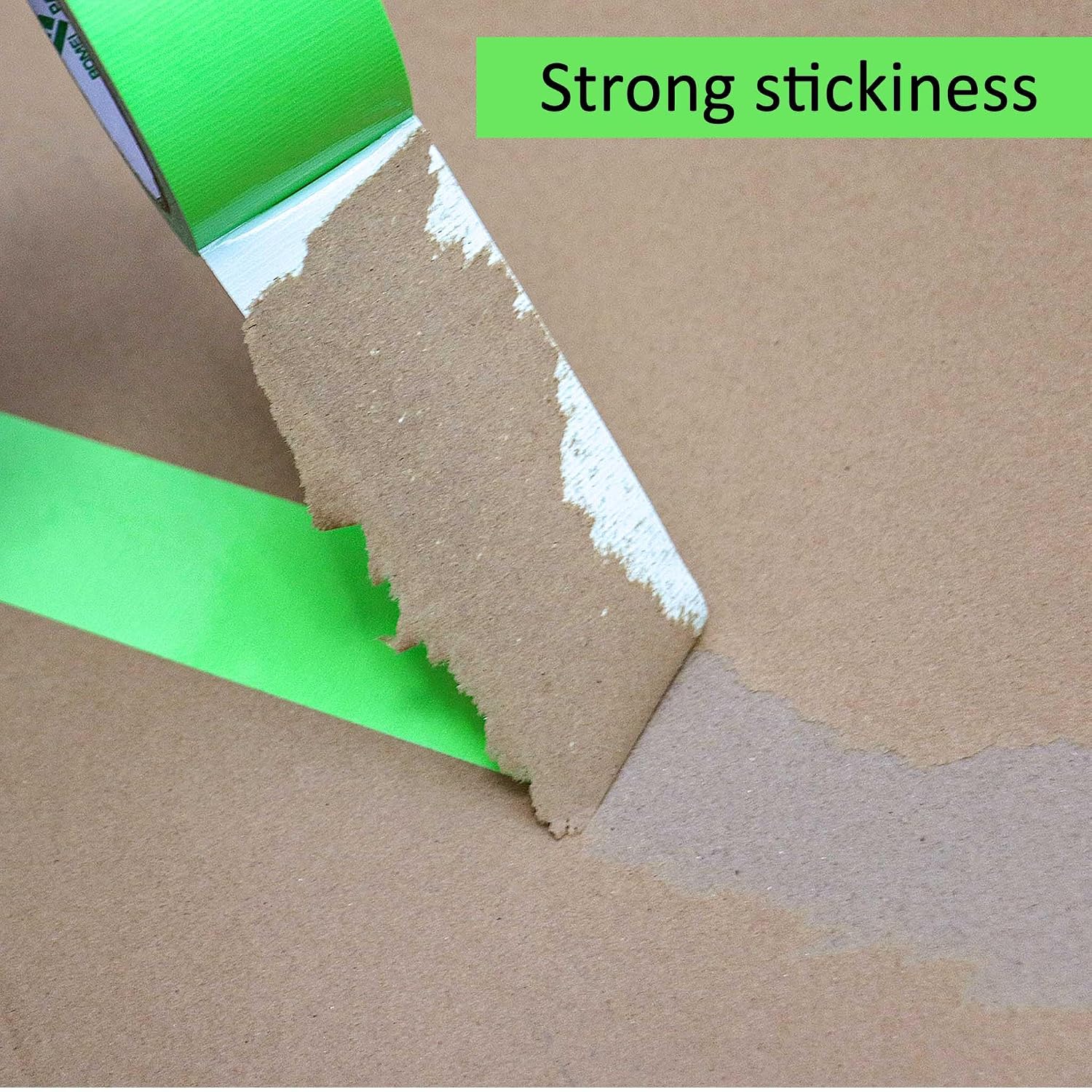 BOMEI PACK 2 Pack Green Duct Tape Heavy Duty,9 Mil Thickness,2 Inches x 25 Yards,Strong Industrial Strength,Flexible,No Residue,Waterproof and Tear by Hand,Multi-Use for Indoor & Outdoor Repairs