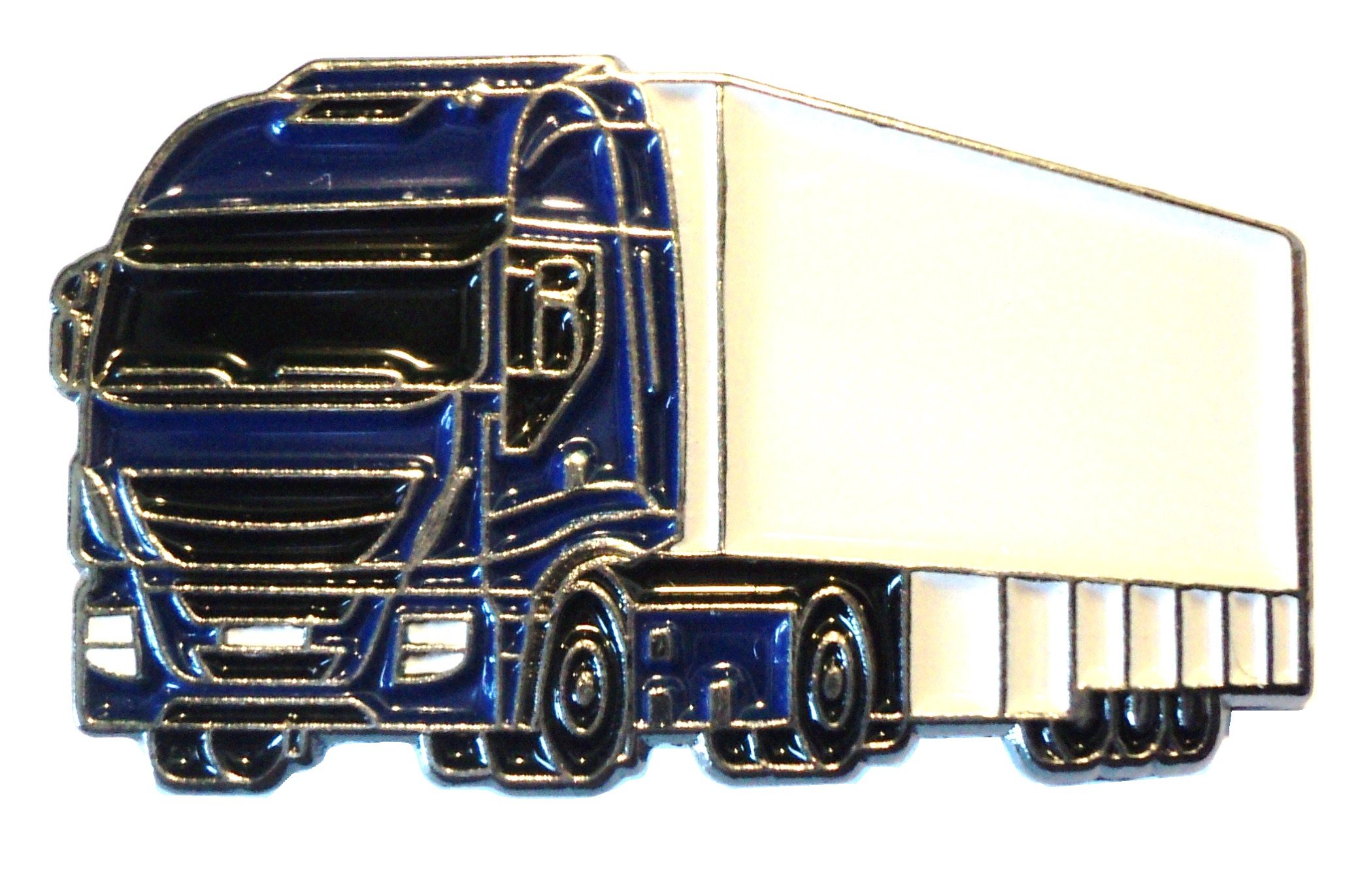 HGV Artic Truck Lorry & Trailer Metal Enamel Pin Badge