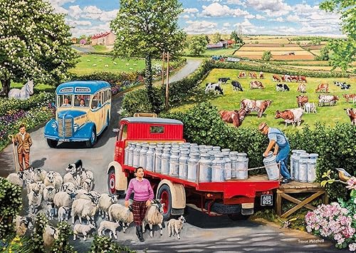 Miniatura 4 de Rompecabezas 500 El autobús de campo 4 Puzzles