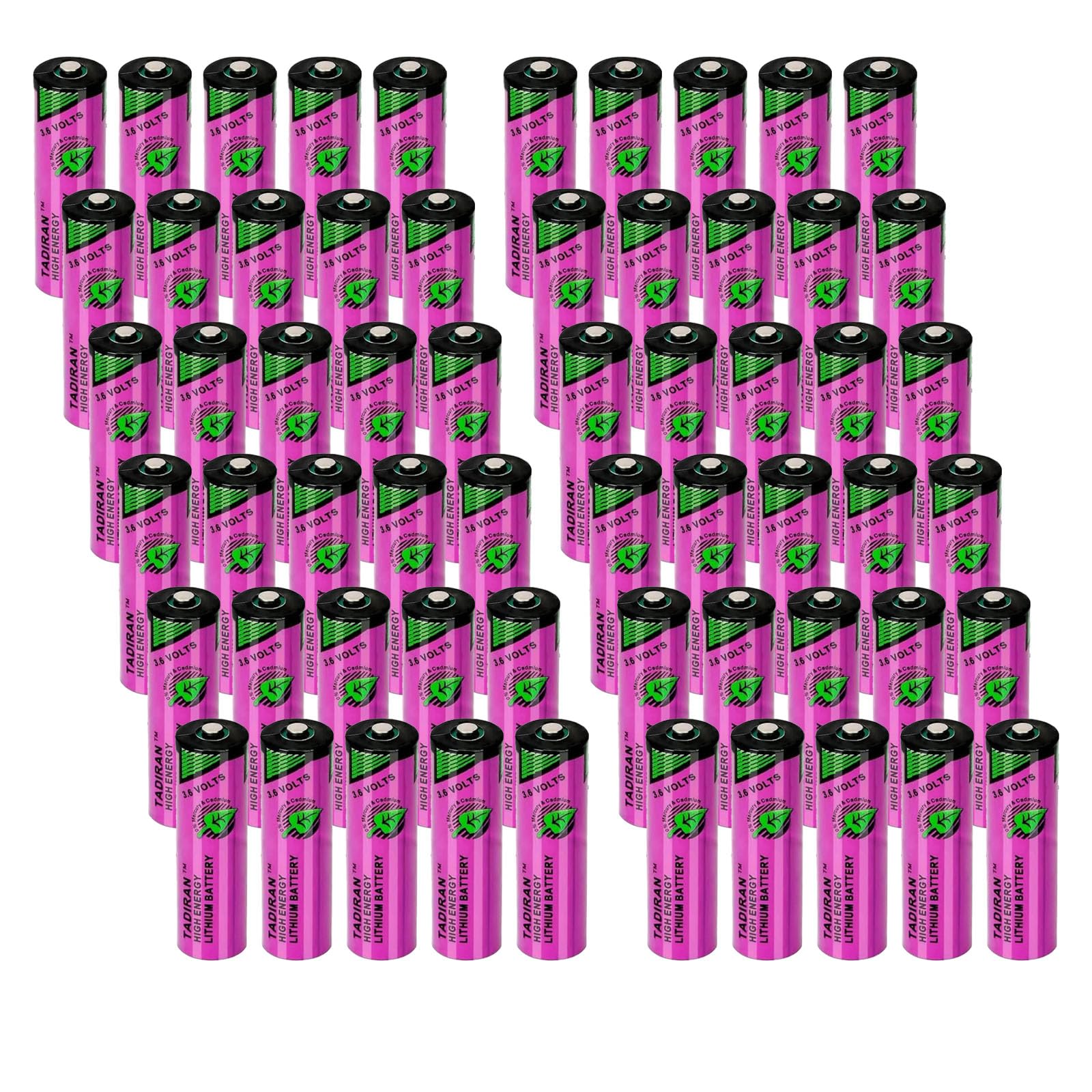 60 Pack TL-5903 3 6V 2400mAh AA Lithium Battery for Tadiran TL-5903 SL-360 Battery Non-Rechargeable