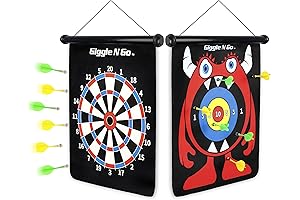 Giggle N Go Magnetic Dart Board Kids: Safe and Fun Dart Game...