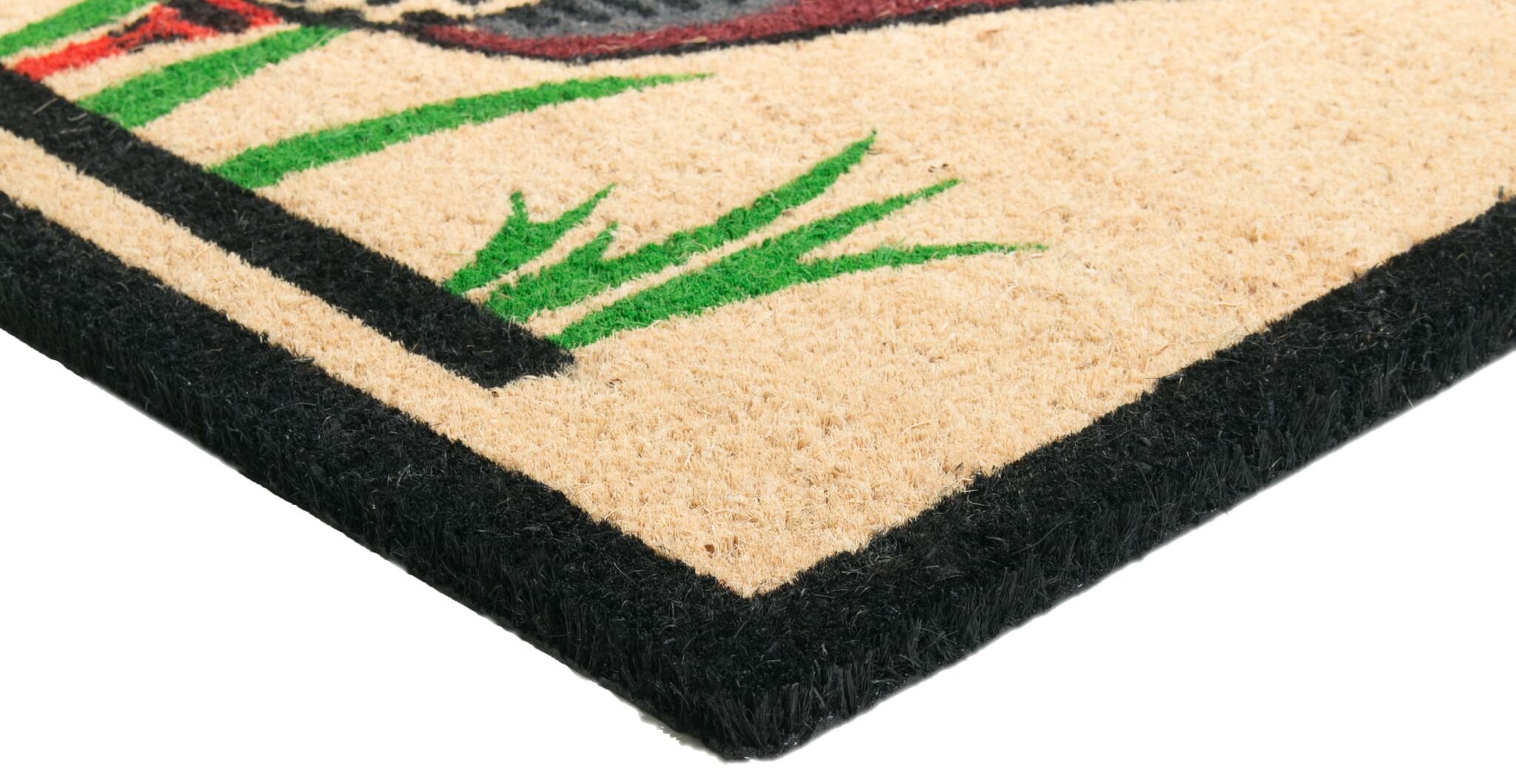 Imports Decor - Felpudo de Fibra de Coco con Respaldo de Vinilo, 30 x 18 x 1/2"