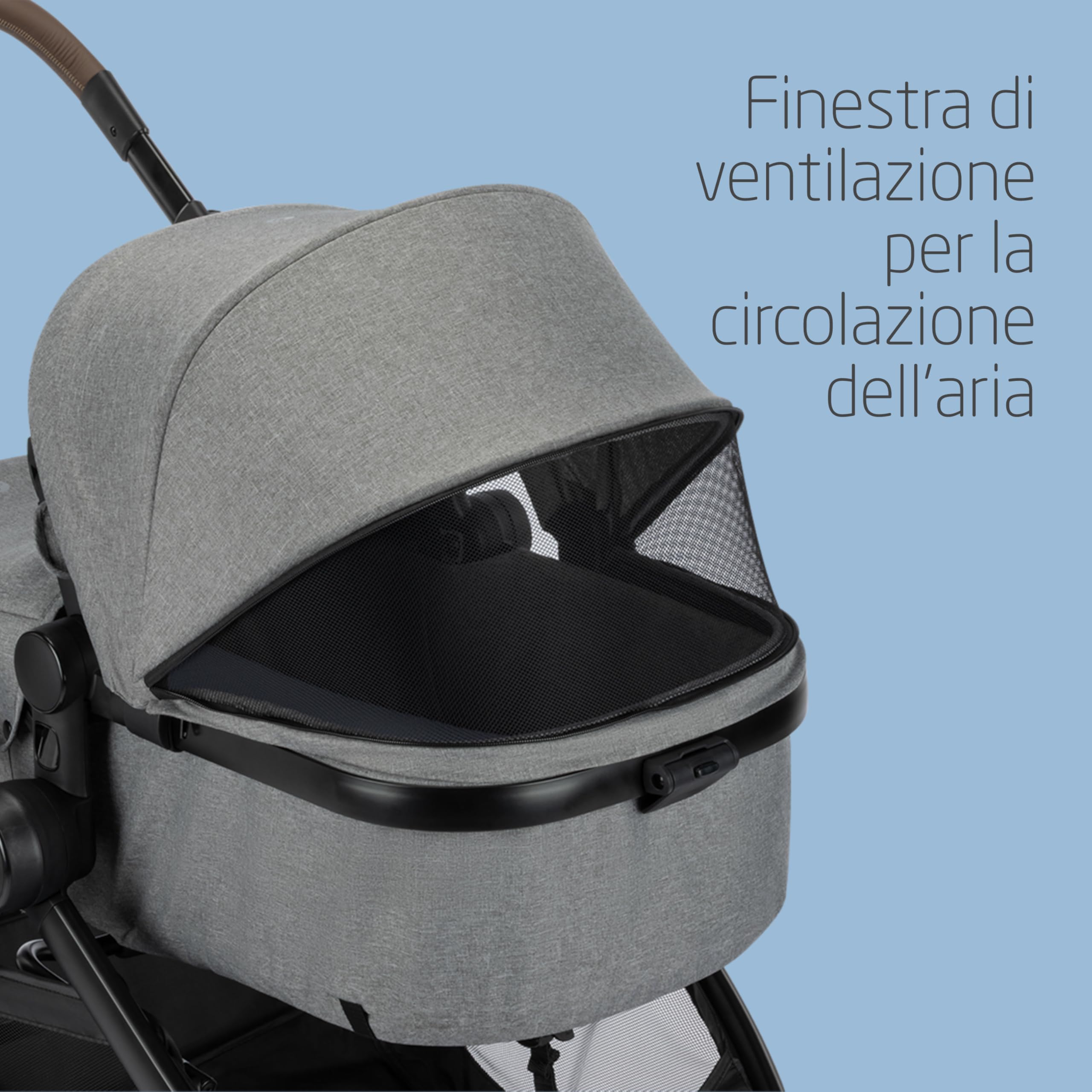 Maxi Cosi Zelia Select Trio Passeggino Trio 0-4 anni 0-22 kg CabrioFix S i-Size Grigio