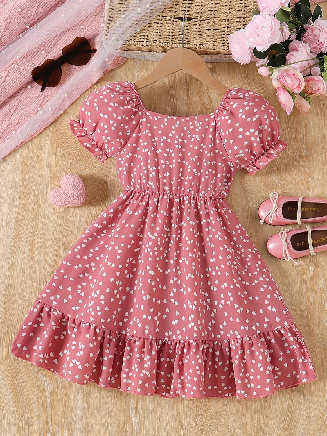 VARMILO Girls Dress Casual Tutu Adjustable Waist Princess Party Dress for Everyday Play, Birthday and School Events image 3