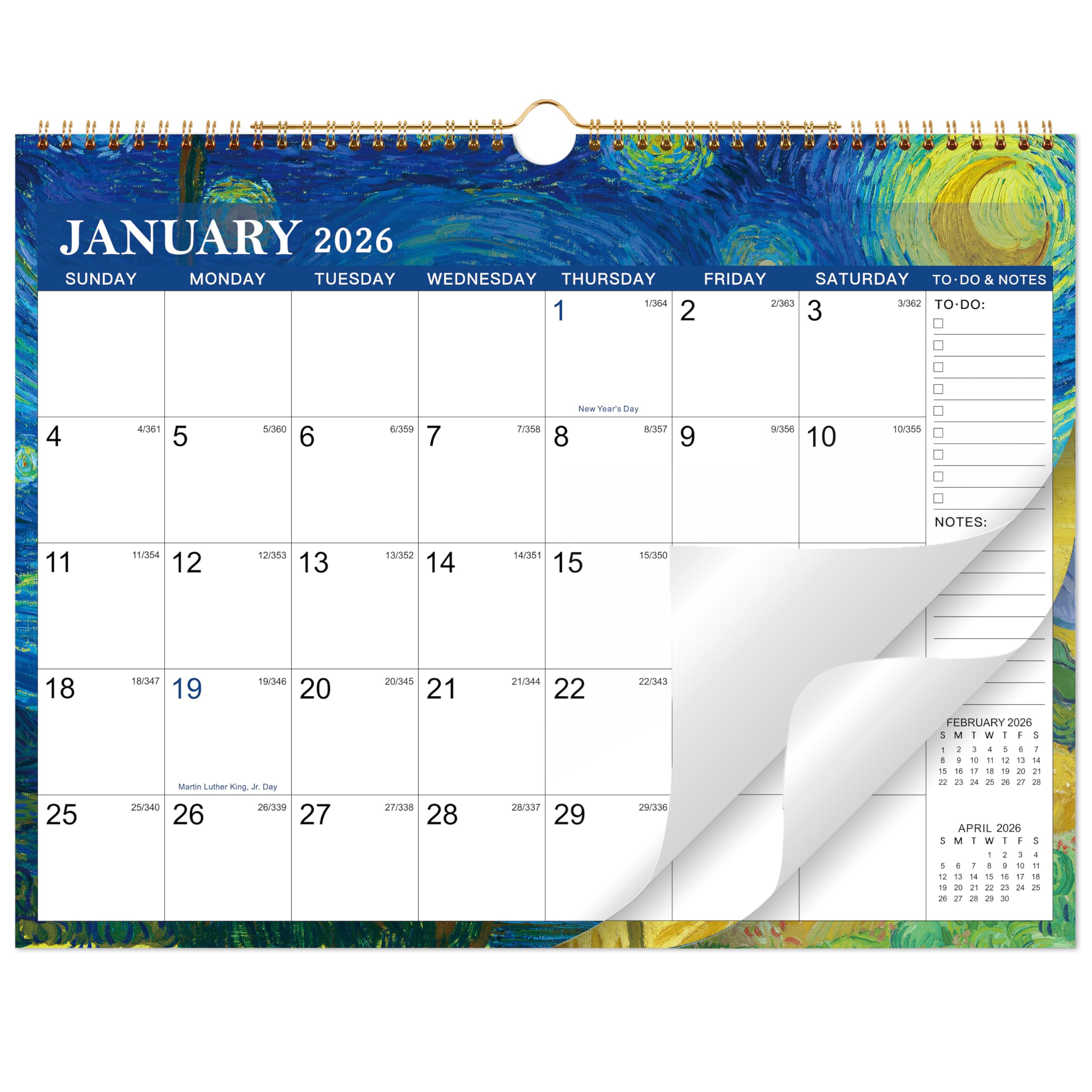 Calendario 18 Meses Julio 2025 Diciembre 2026 Calendario De Pared