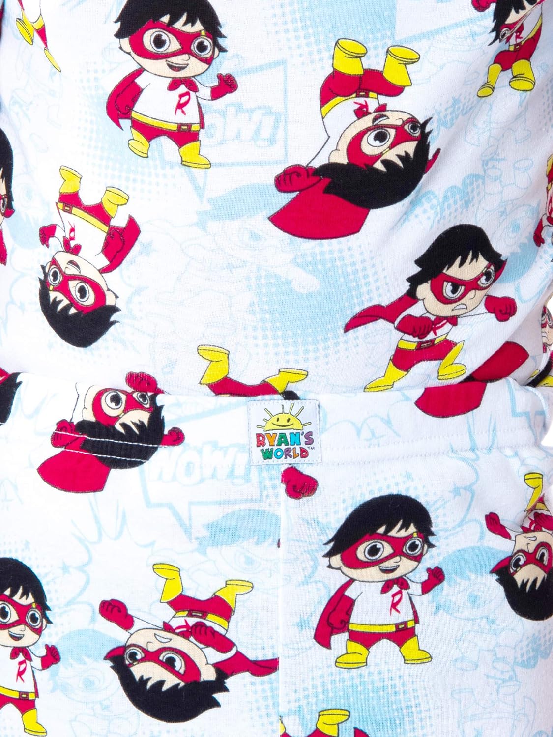 Vista 4 de Komar Kids Boys' Ryan's World 4 Piece Cotton Pajamas