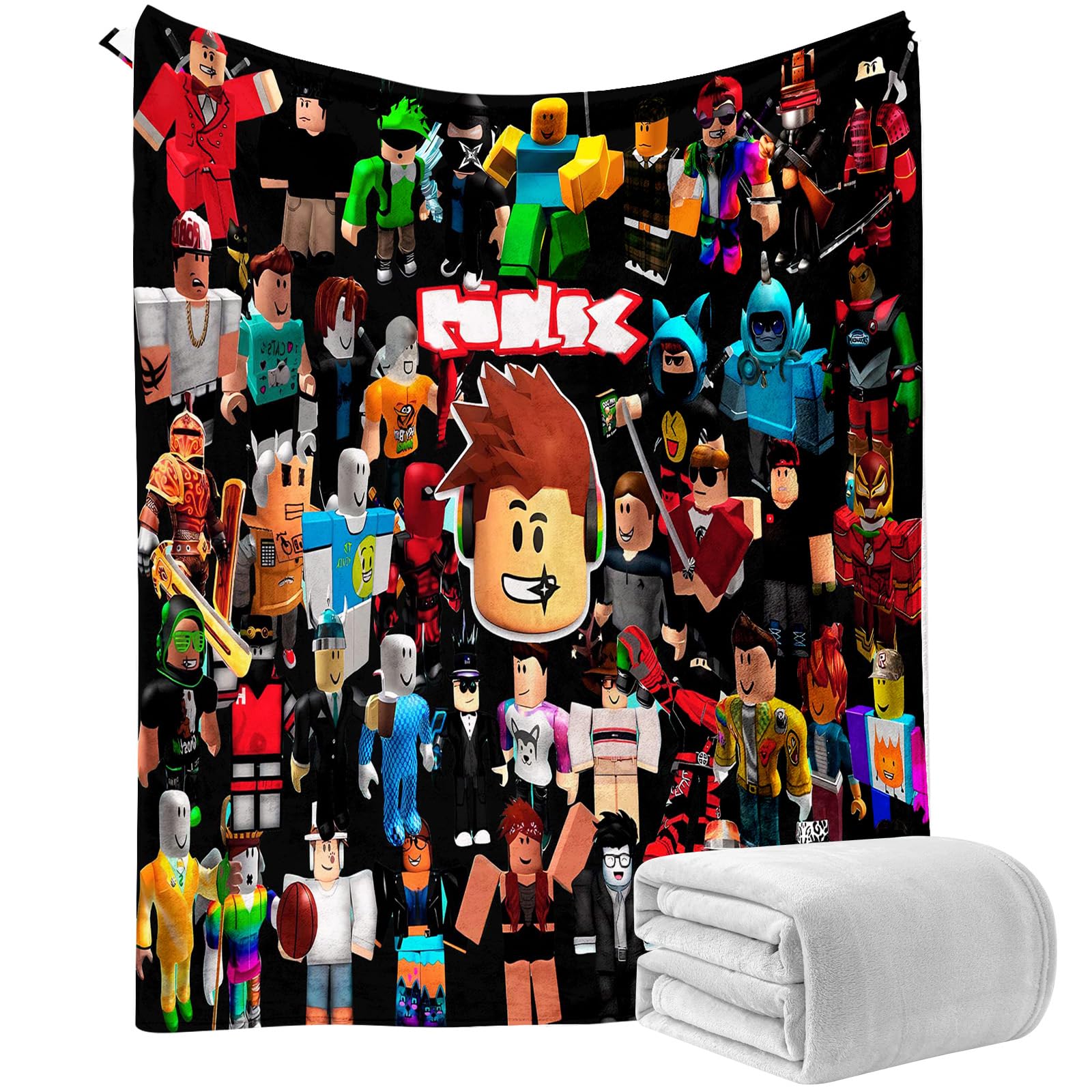 Couverture Roblx plaid flanelle 130×150cm couverture canapé et camping