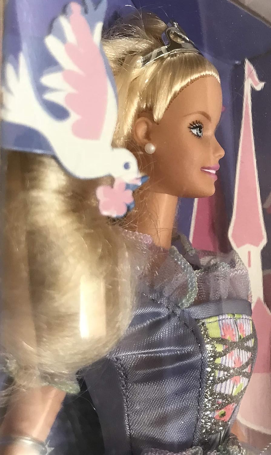 Barbie Dove Princess Doll Wears Glittery Gown & Silvery Crown (2000)