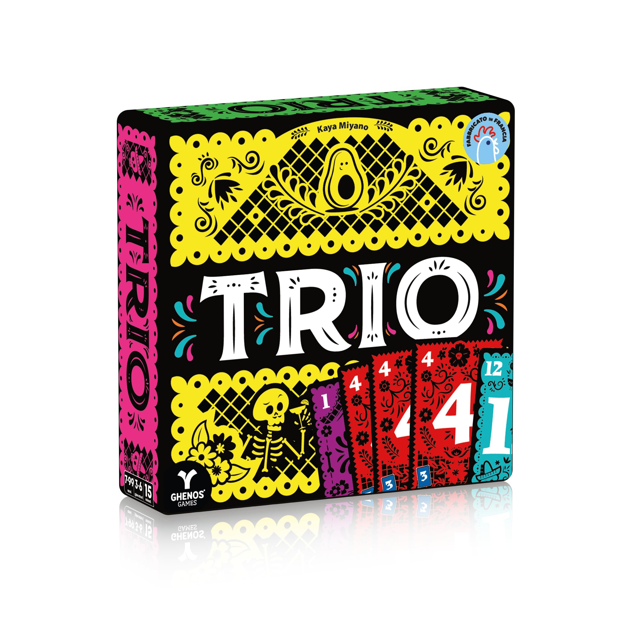 Ghenos Games - Trio - Jeu de société - Jeu de cartes