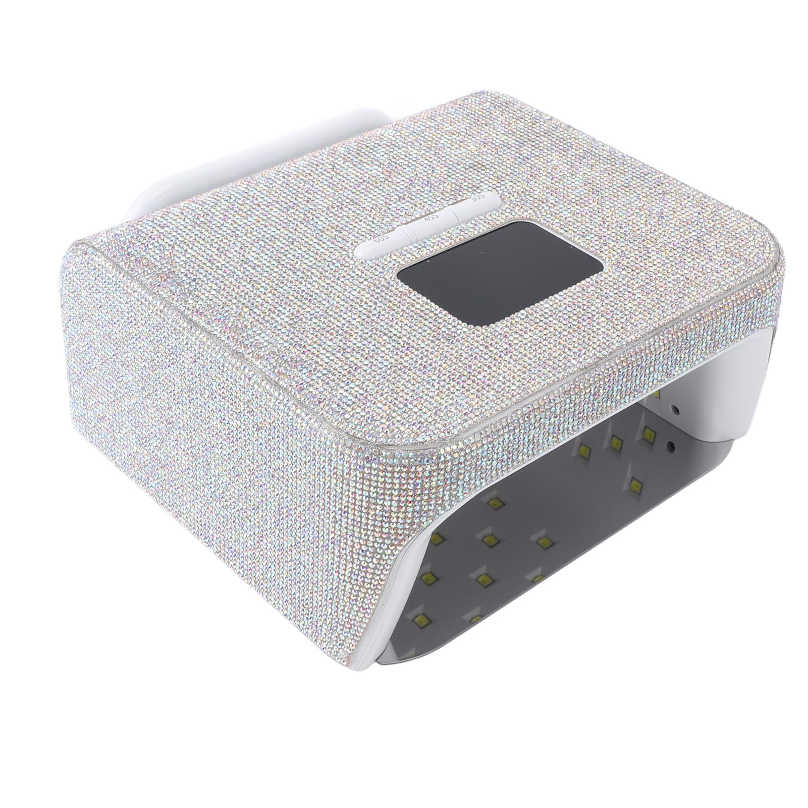 Pongnas Kabellose UV-LED-Nagellampe, Wiederaufladbar, Tragbar, mit 48 LED-Chips, Automatischer Sensor, 4 Timer, 3 Modi, Abnehmbare Basis für Schnell Aushärtende Gelnägel, Maniküre (EU-Stecker)