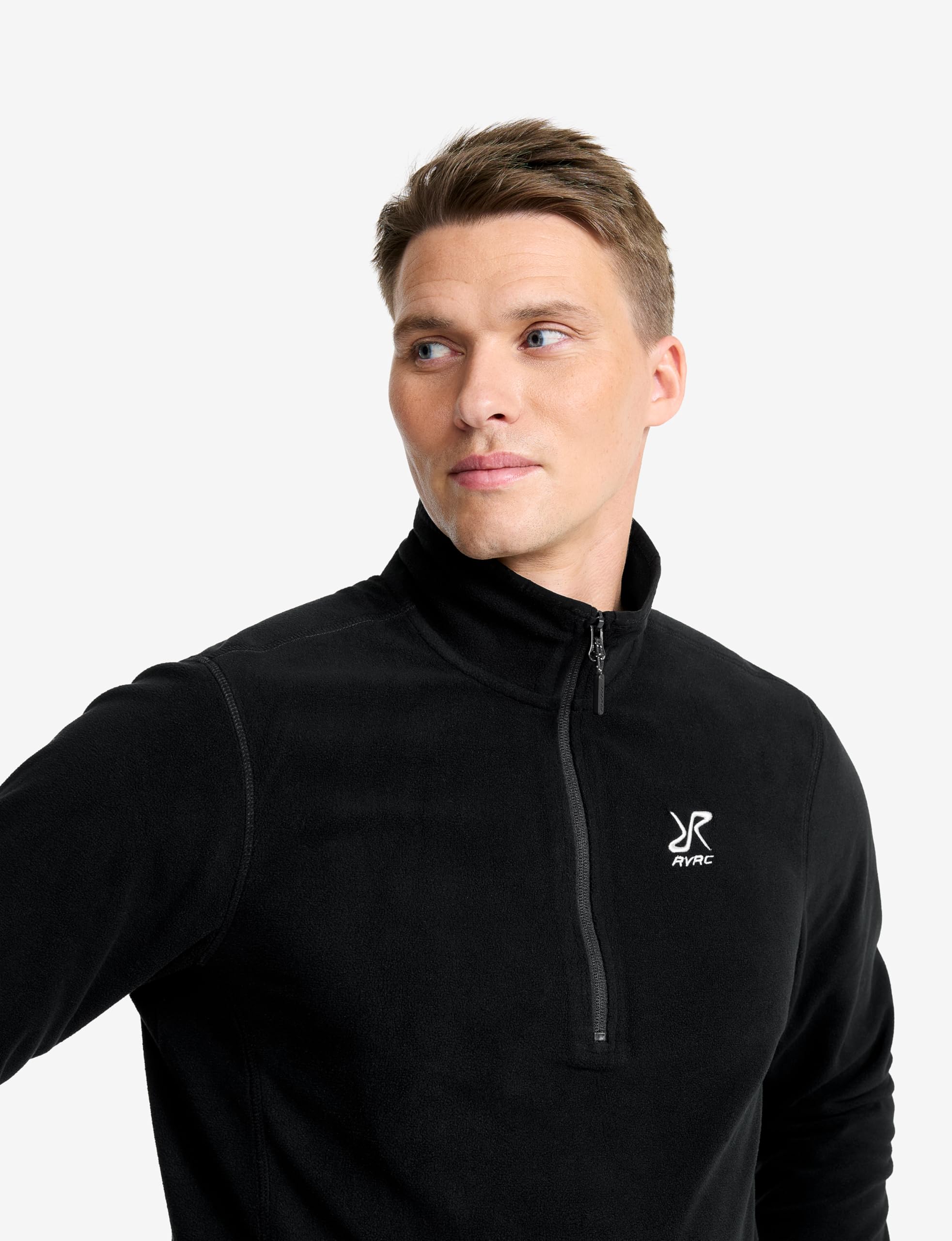 RevolutionRace Hiker Half-Zip Fleece da Uomo, Pile leggero ed elastico con mezza zip
