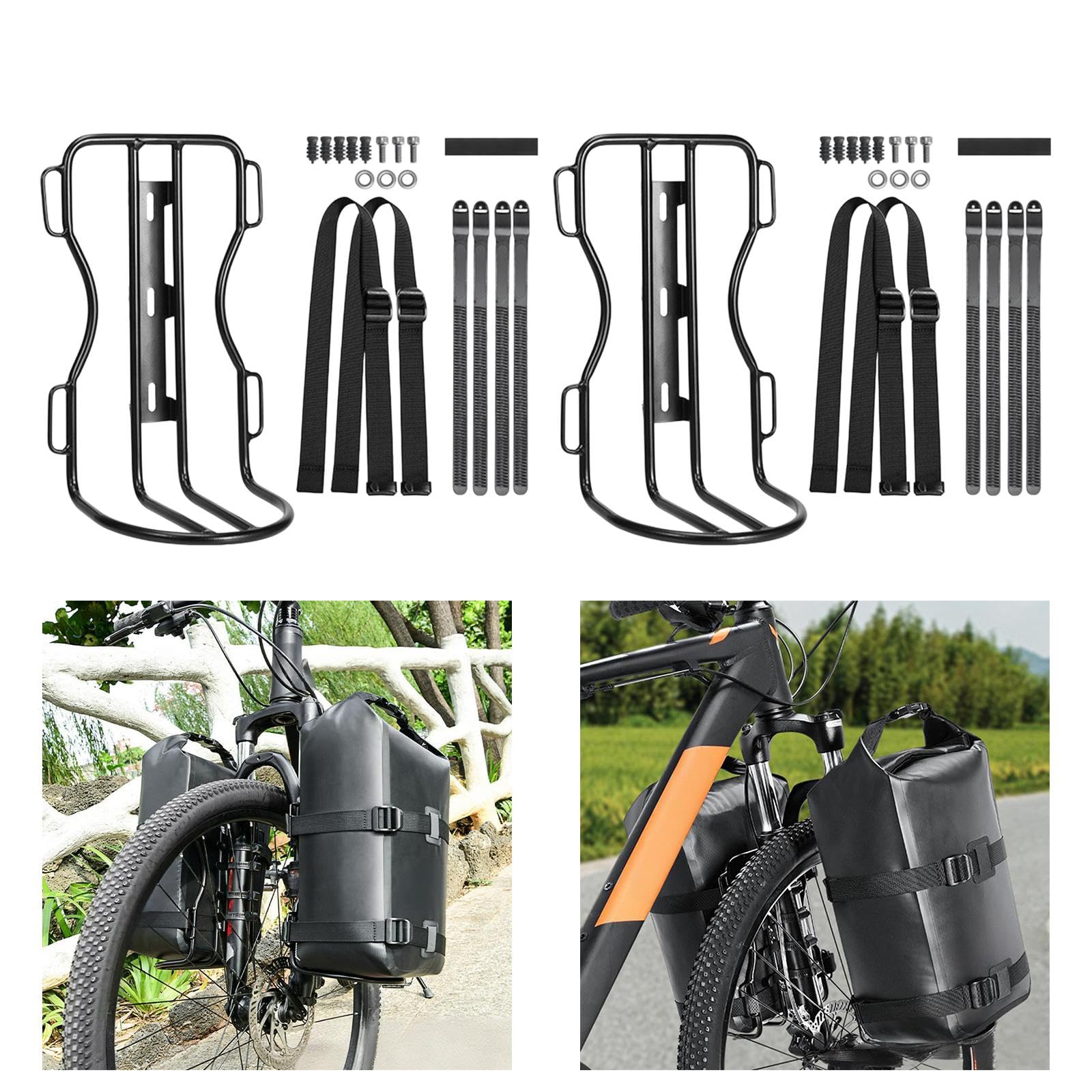 Portapacchi In Alluminio Leggero Per Bici Frontale