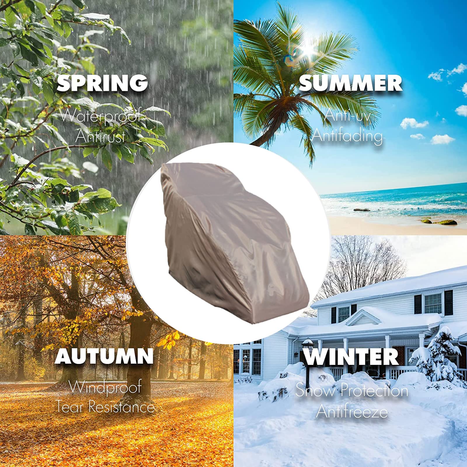 Funda impermeable para sillas de ruedas, protección solar plegable y protección contra el polvo para uso en exteriores