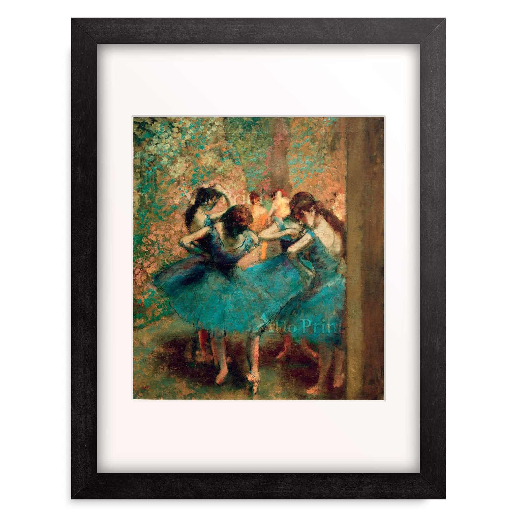 Amazon.co.jp: エドガー・ドガ Edgar Degas 「Danseuses bleues」 額装
