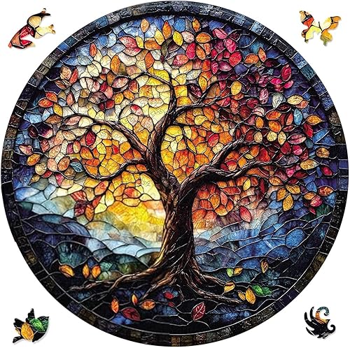 Miniatura 11 de Qiuenisray Rompecabezas de madera para adultos, rompecabezas de 200 piezas con forma única certificada FSC, regalo creativo de madera para adultos,