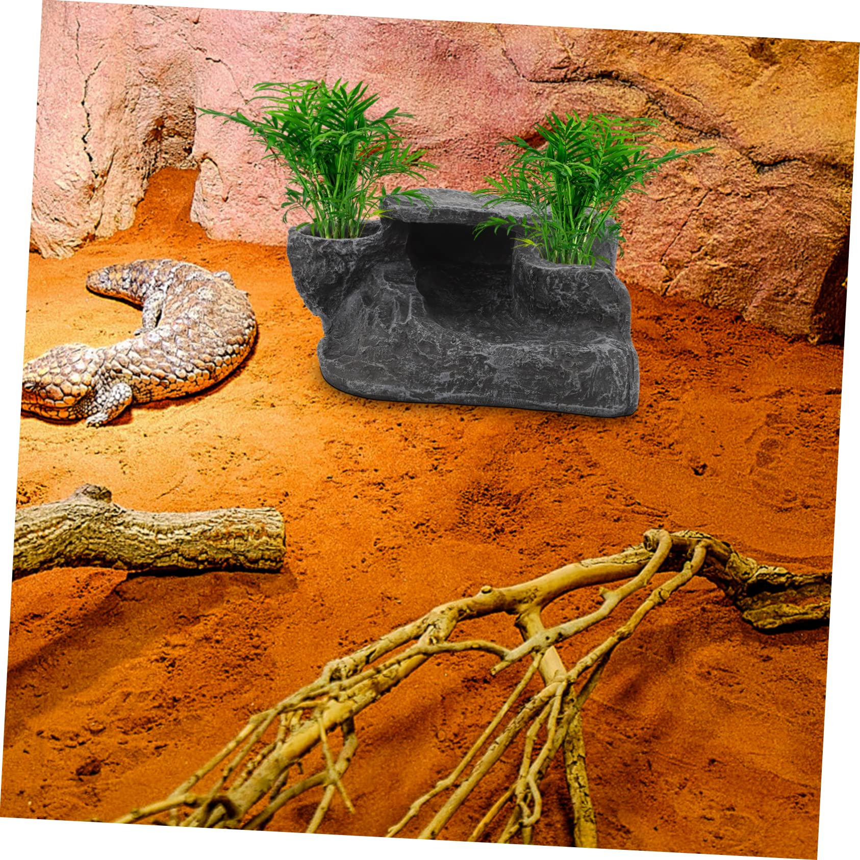 COLLBATH Adornos Paisajísticos para Peceras De Tortugas Plataforma De Resina para Tortugas para Decorativa para Acuario y Suministros para De Agua