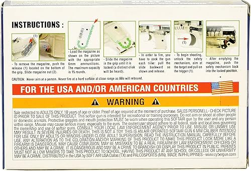 Miniatura 6 de CyberGun - Pistola Colt de perdigones con resortes, calibre .25