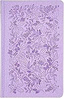 Bíblia Sagrada ACF Slim, Capa dura de luxo lavanda, Jardim, Leitura Perfeita