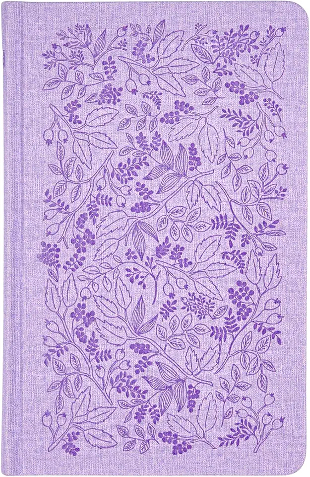Bíblia Sagrada ACF Slim, Capa dura de luxo lavanda, Jardim, Leitura Perfeita