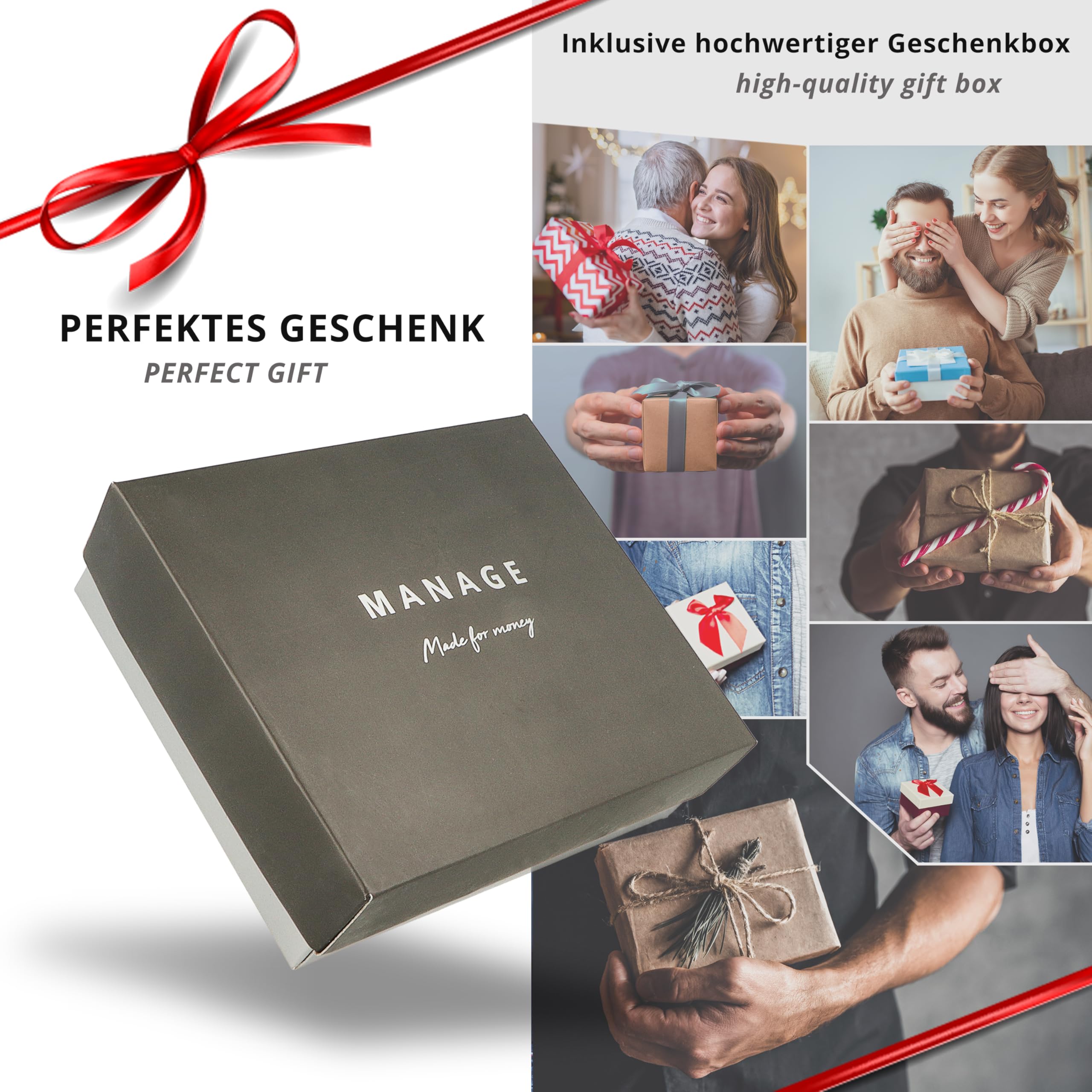 MANAGE Premium Geldbörse Damen Gelb - RFID NFC Schutz - Geräumiges Echtleder Portemonnaie Frauen mittelgroß - Leder Geldbeutel viele Fächer mit Reißverschluss (Gelb)