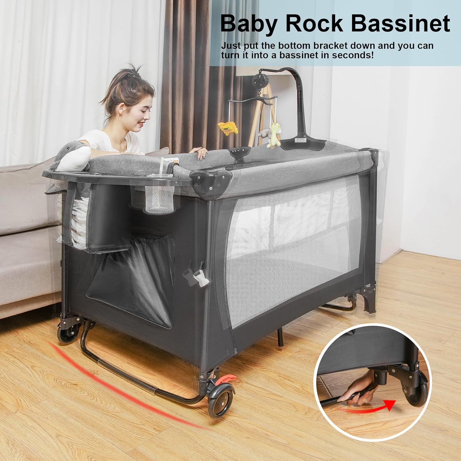 Baby Sleeper Rock And Play To Crib Mastela 6in1 Baby Rocker
